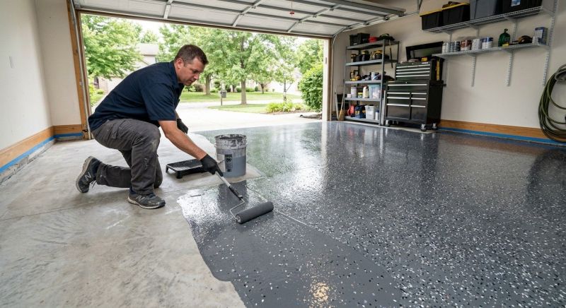 Garage Floor Epoxy Installation in Fairfax, VA